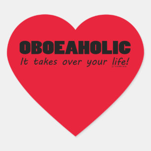 En Forma De Corazón Pegatina Oboeaholic Life Heart