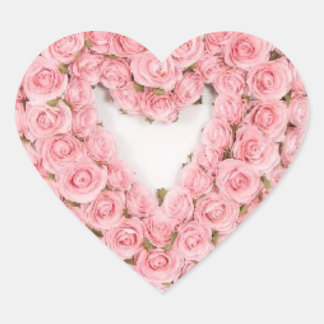 En Forma De Corazón Pegatina Rosa Wreath para cualquier ocasión