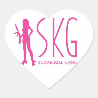 EN FORMA DE CORAZÓN PEGATINA SKG