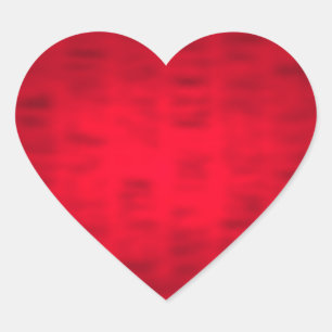 En Forma De Corazón Pegatina texturizado rojo