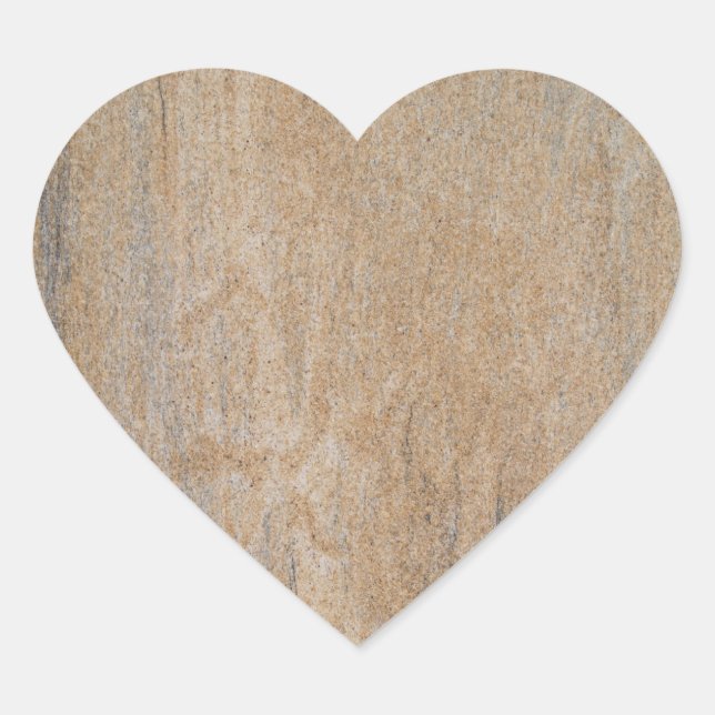 En Forma De Corazón Rusty Brown Marble Heart Pegatina (Anverso)