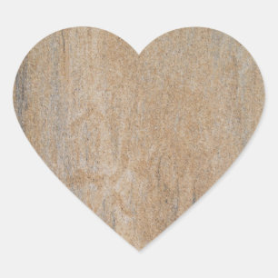 En Forma De Corazón Rusty Brown Marble Heart Pegatina