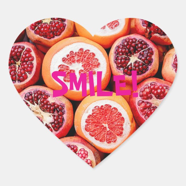 EN FORMA DE CORAZÓN SMILE PEGATINA HEART (Anverso)