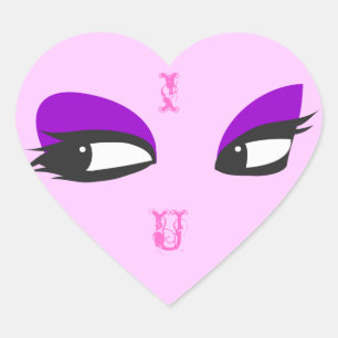 En Forma De Corazón Te amo - pegatina