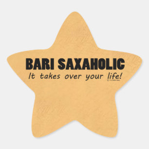 En Forma De Estrella Bari Saxaholic Life Star Pegatina