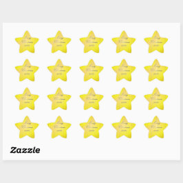 En Forma De Estrella Be Merry and Shine Bright Pegatina