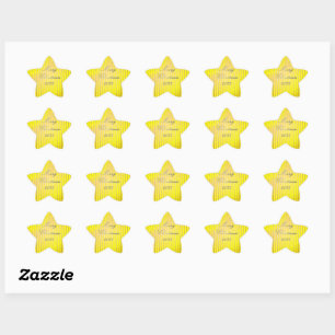 En Forma De Estrella Be Merry and Shine Bright Pegatina