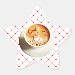En Forma De Estrella Buenos días Pegatina