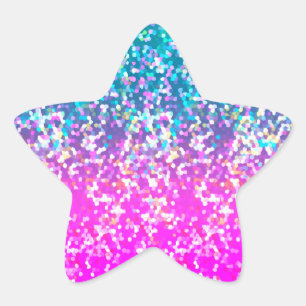 En Forma De Estrella Gráfico del purpurina del pegatina