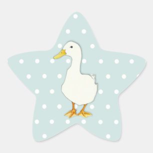 En Forma De Estrella Patos Guay puntos Star Pegatina