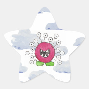 En Forma De Estrella Pegatina