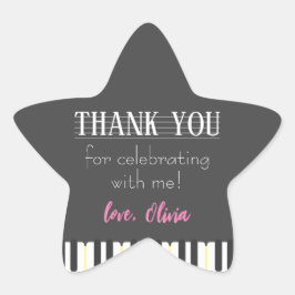 En Forma De Estrella Pegatina