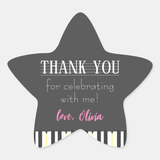 En Forma De Estrella Pegatina (Anverso)