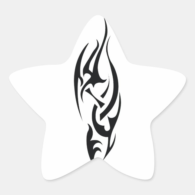 En Forma De Estrella Pegatina (Anverso)