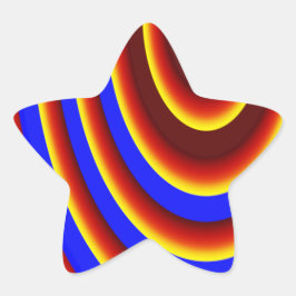 En Forma De Estrella Pegatina