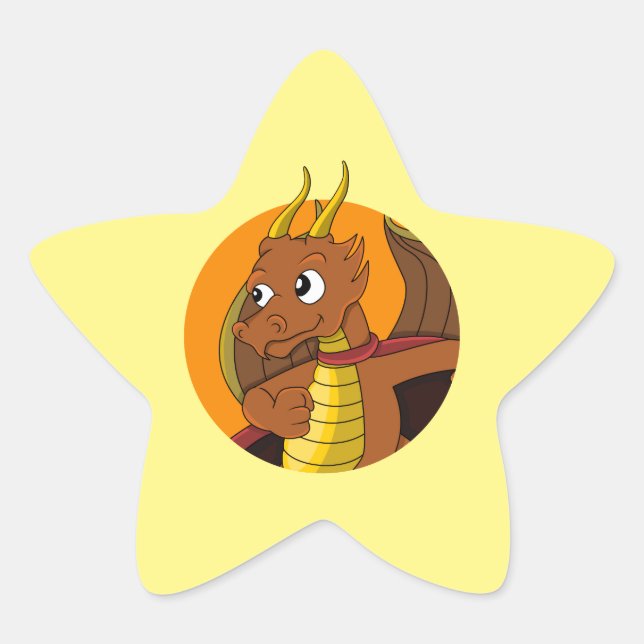 En Forma De Estrella Pegatina (Anverso)