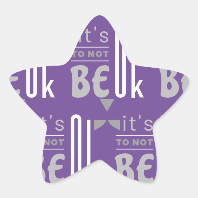 En Forma De Estrella Pegatina (Anverso)