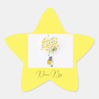 En Forma De Estrella Pegatina