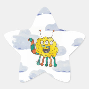 En Forma De Estrella Pegatina