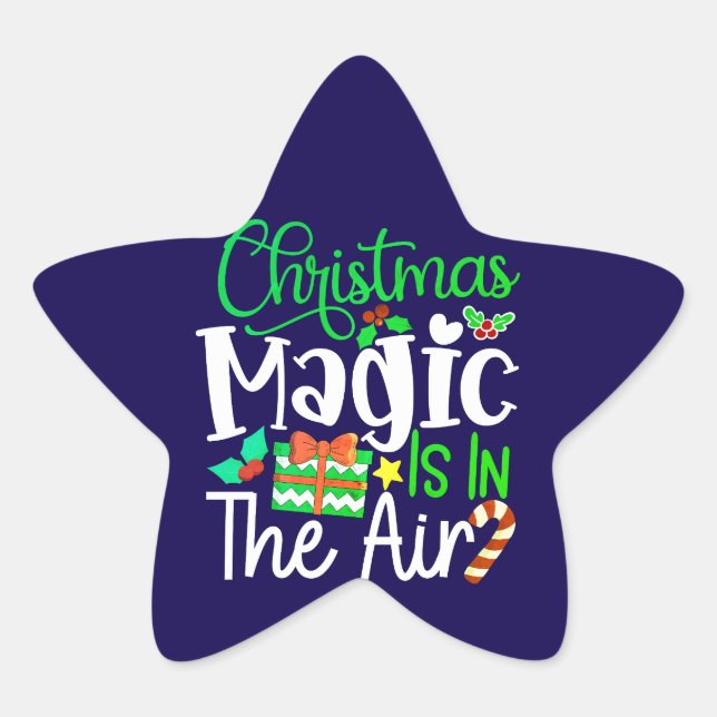 En Forma De Estrella Pegatina (Anverso)