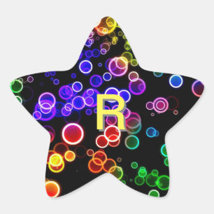 En Forma De Estrella Pegatina Capital R