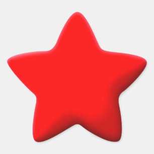 En Forma De Estrella Pegatina estilo almohada roja