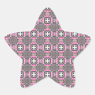 En Forma De Estrella Pegatina Fractal 103