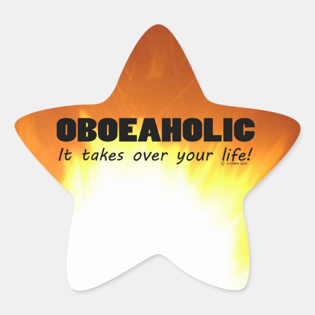 En Forma De Estrella Pegatina Oboeaholic Life Star (Anverso)