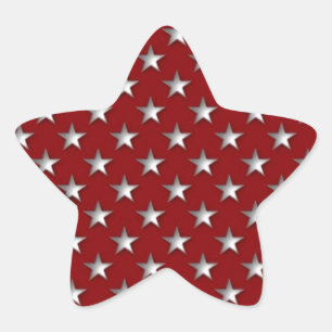 En Forma De Estrella Pegatina patriótico
