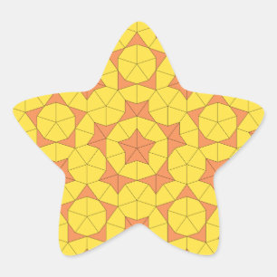En Forma De Estrella Pegatina Penrose Sun Tile 1