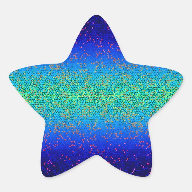 En Forma De Estrella Pegatina Purpurina Star Dust (Anverso)