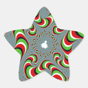 EN FORMA DE ESTRELLA PEGATINA TRIPPY STAR