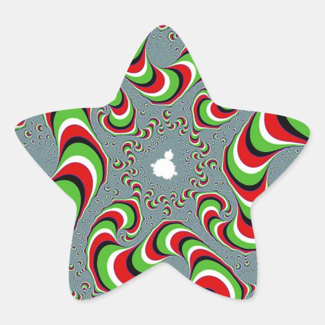 EN FORMA DE ESTRELLA PEGATINA TRIPPY STAR (Anverso)
