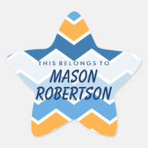 Personalizado Esto Pertenece A Star Pegatina