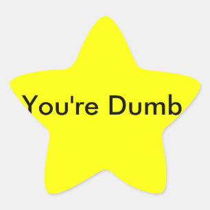 En Forma De Estrella Usted es pegatina mudo