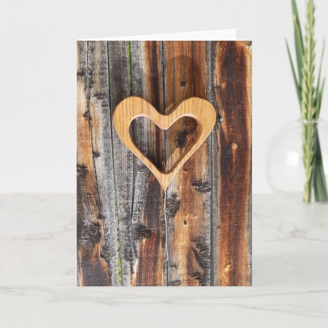 En forma de tarjeta de felicitación para el corazó (Anverso)