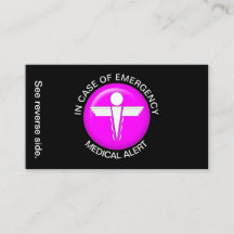 EN FUNDA DE LA Tarjeta de Alerta Médica de EMERGEN