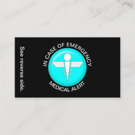 EN FUNDA DE LA Tarjeta de Alerta Médica de EMERGEN