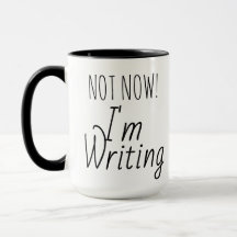 En Funda de la taza de un escritor familiar