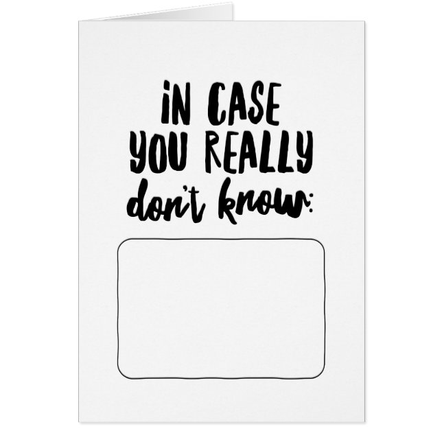 En Funda, Realmente No Sabes... (Frente)