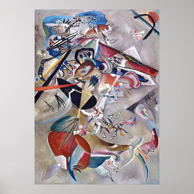 En Gray Kandinsky arte abstracto moderno (Frente)