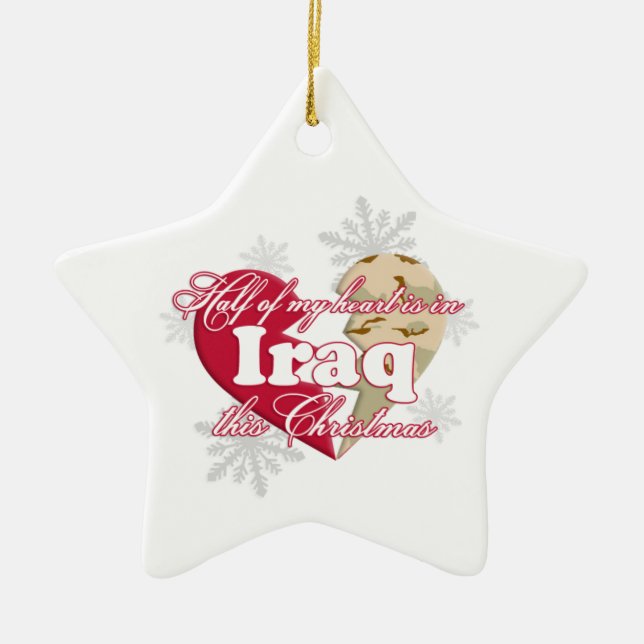 En Iraq este ornamento de la estrella del navidad (Frente)