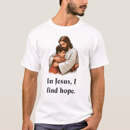 En Jesús, encuentro esperanza de camiseta de lujo