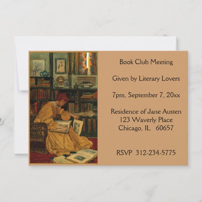 En la biblioteca, libro (Anverso)