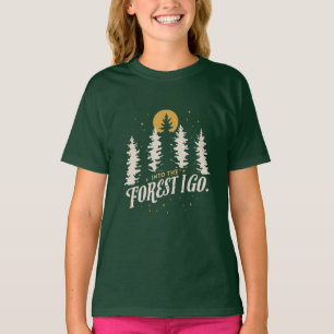 "En la camiseta de aventuras al aire libre del bos