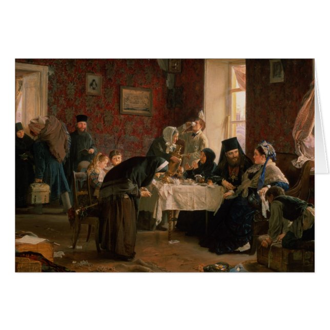 En la casa de huéspedes del monasterio (Anverso (Horizontal))
