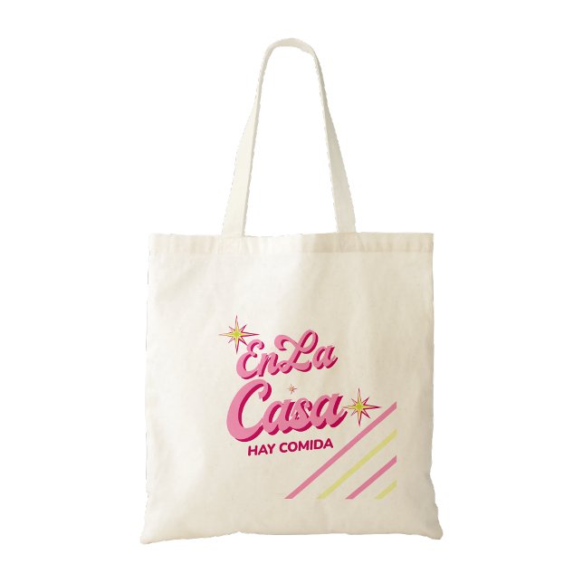 En La Casa Hay Comida Bolsa Tote | Mamá Latina Div (funny mexican tote bag,)