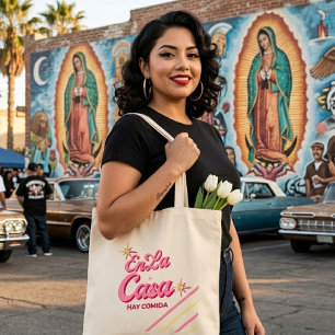 En La Casa Hay Comida Bolsa Tote   Mamá Latina Div