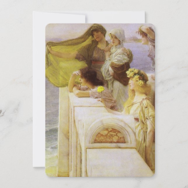 En la Cuna de Afrodita de Sir Lawrence Alma Tadema (Anverso)