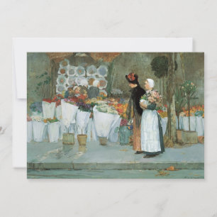 En La Florista de Childe Hassam, Arte Antiguo Fino